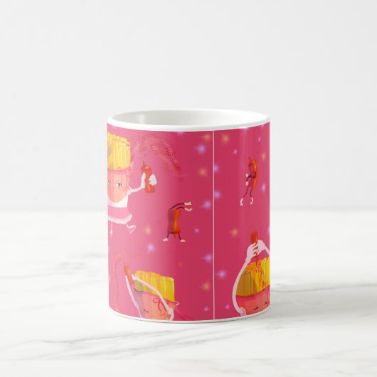 Mug S'amuser avec du ketchup (Centre)