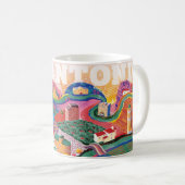 Mug San Antonio Soundscape - un hommage à Hockney (Devant droit)