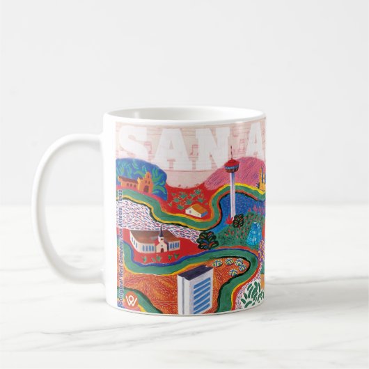 Mug San Antonio Soundscape - un hommage à Hockney (Gauche)