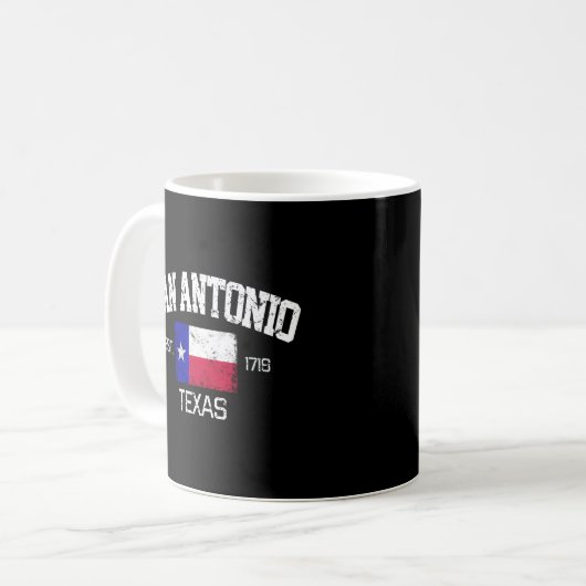 Mug San Antonio Texas Est 1718 (Devant gauche)