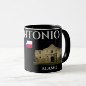 Mug San Antonio Texas Musique panoramique (Devant droit)