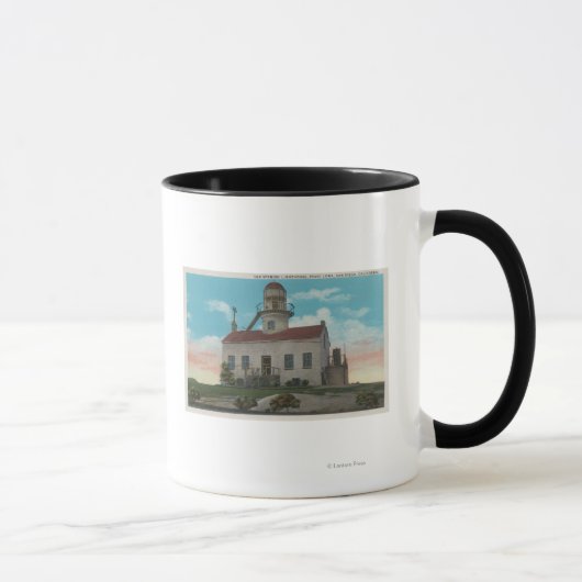 Mug San Diego, CA - Ancien phare espagnol à (Droite)