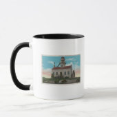 Mug San Diego, CA - Ancien phare espagnol à (Gauche)