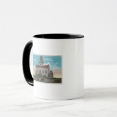 Mug San Diego, CA - Ancien phare espagnol à (Devant gauche)