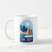 Mug San Diego California Vintage voyage (Gauche)