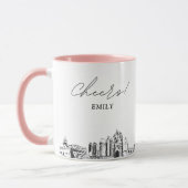 Mug San Diego Mariage Boug de café personnalisé (Gauche)