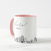 Mug San Diego Mariage Boug de café personnalisé (Devant gauche)