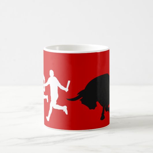 Mug San Fermin, Pamplona : courant avec les taureaux, (Centre)
