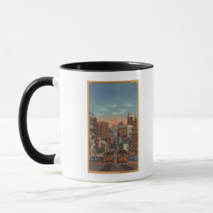 Mug San Francisco, CA - funiculaires montant