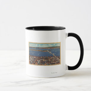Mug San Francisco, CAAerial View of S. F. Bridge