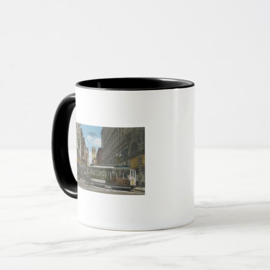 Mug San Francisco, CACable Car Turnaround View (Devant gauche)