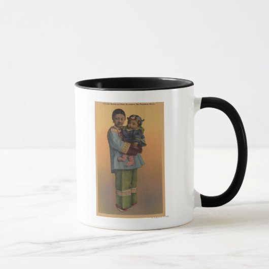 Mug San Francisco, CAChinese Femme & Baby (Droite)