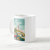 Mug San Francisco Californie - Téléphérique Rouge (Devant gauche)