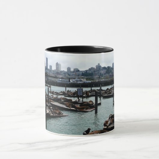 Mug San Francisco et Pier 39 Sea Lions City Skyline (Centre)