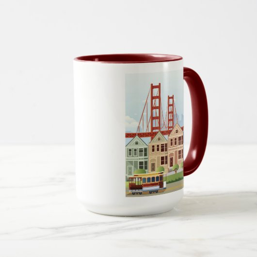Mug San Francisco | les dames peintes (Devant droit)