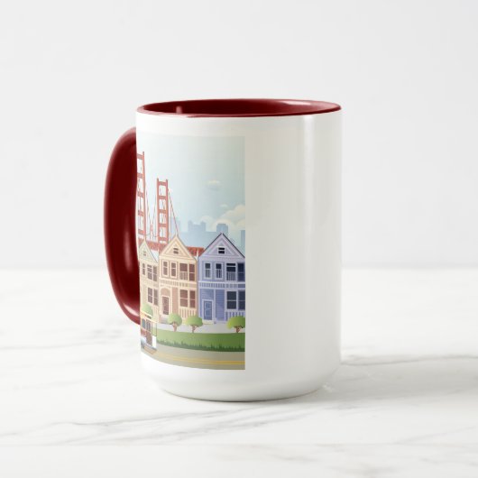 Mug San Francisco | les dames peintes (Devant gauche)