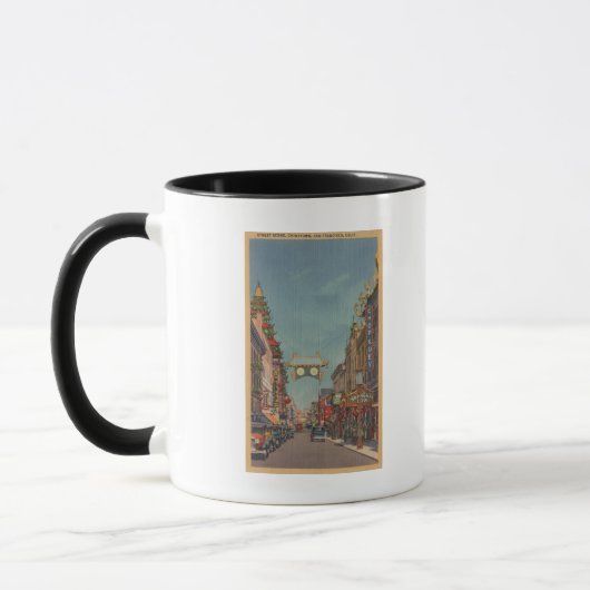 Mug San Francisco, SCÈNE DE LA TÊTE DE Chinatown (Gauche)