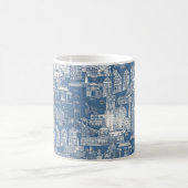 Mug San Francisco toile denim cobalt (Centre)