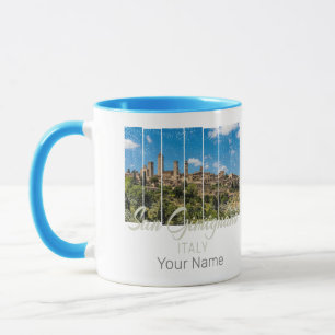 Mug San Gimignano Toscane Italie Vinatge Vue panoramiq
