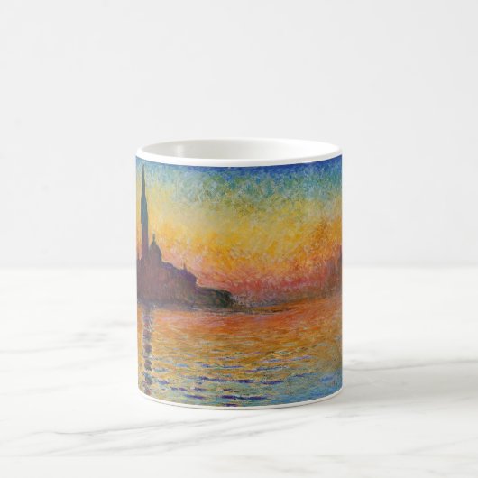 Mug San Giorgio Maggiore à Dusk (par Claude Monet) (Centre)