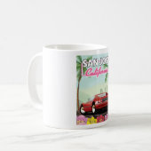 Mug San Jose, Californie affiche de voyage (Devant gauche)