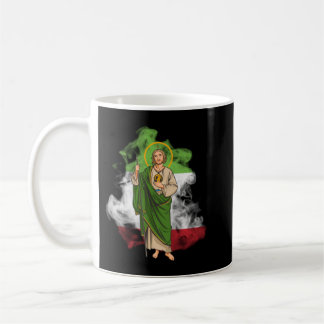 Mug San Judas Tadeo con Bandera de México Pullover