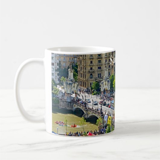 Mug San Sebastian - Donostia. Pont de María Cristina (Gauche)
