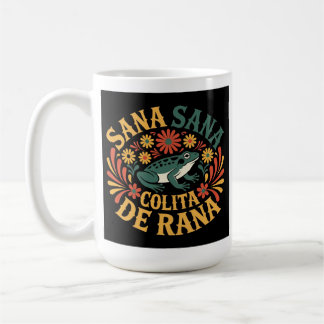 Mug Sana Sana Colita De Rana Traditionnel Floral Mexic