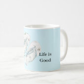 Mug Sandales à fleurs blanches Aloha (Devant droit)