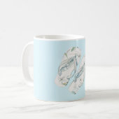 Mug Sandales à fleurs blanches Aloha (Devant gauche)