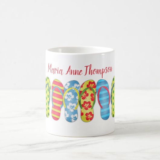 Mug Sandales de plage Tropical Summer Fun Fil Flops (Centre)