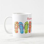 Mug Sandales de plage Tropical Summer Fun Fil Flops (Gauche)