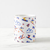 Mug Sandia Peak Nouveau-Mexique Ski Snowboard Motif (Centre)