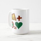 Mug Sandwich au fromage grillé + Soupe de tomate = Coe (Devant gauche)