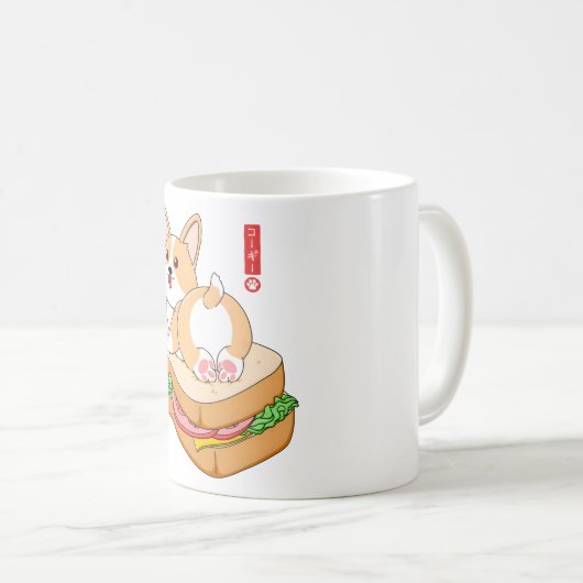 Mug Sandwich Corgi (Devant droit)