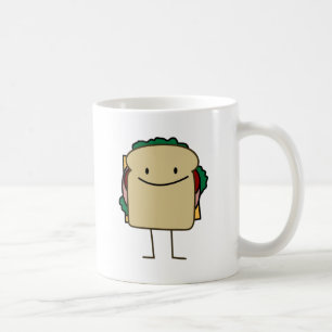 Mug Sandwich de sourire heureux - classique
