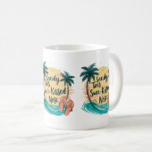 Mug Sandy Toes Soleil Baisé Nez Plage Esthétique (Devant droit)