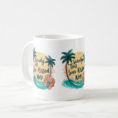 Mug Sandy Toes Soleil Baisé Nez Plage Esthétique (Devant gauche)