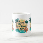 Mug Sandy Toes Soleil Baisé Nez Plage Esthétique (Centre)
