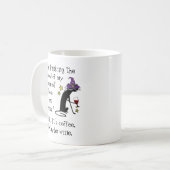 Mug Sang de mes ennemis, Vin JK, Chat noir (Devant gauche)