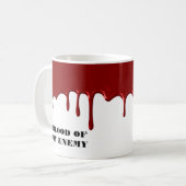 Mug Sang de mon ennemi Halloween  (Devant gauche)