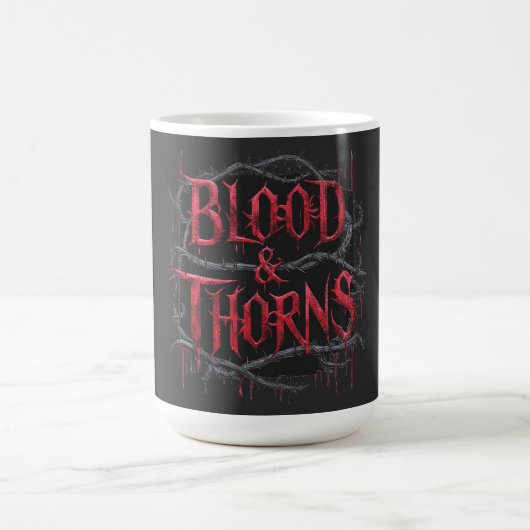 Mug Sang et épines Conception gothique - Sombre et Edg (Centre)