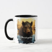 Mug Sanglier au lac forestier (Gauche)