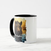 Mug Sanglier au lac forestier (Devant gauche)