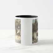 Mug Sanglier dans la neige, signée comme Courbet (Centre)