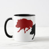 Mug Sanglier sur la course - copie allemande antique (Gauche)
