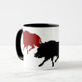 Mug Sanglier sur la course - copie allemande antique (Devant gauche)