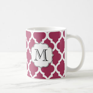 Mug Sangria Carrelage marocain avec Monogramme personn