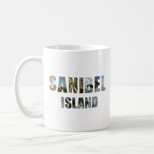 Mug Sanibel Island Florida Seashell Beach Photos (Gauche)