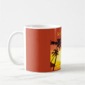 Mug Sanibel Island Floride Tropical Palm Tree Sunset (Gauche)